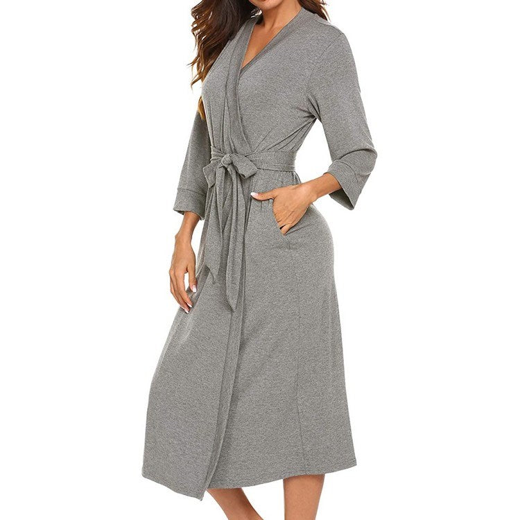 Bathrobe Silk Pyjamas Nightwear Women Nightclothes - ROMART GLOBAL LTD