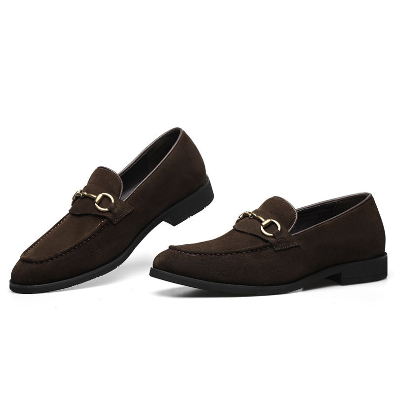 Formal Leather Shoes, Pointed Toe Frosted Footwear Men - ROMART GLOBAL LTD