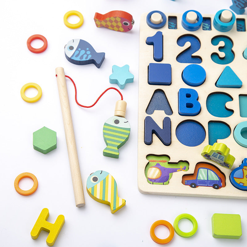 Children's Early Education Jigsaw Wooden Toys Kids Learning - ROMART GLOBAL LTD