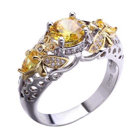 Zircon Rings Jewelleries Women - ROMART GLOBAL LTD