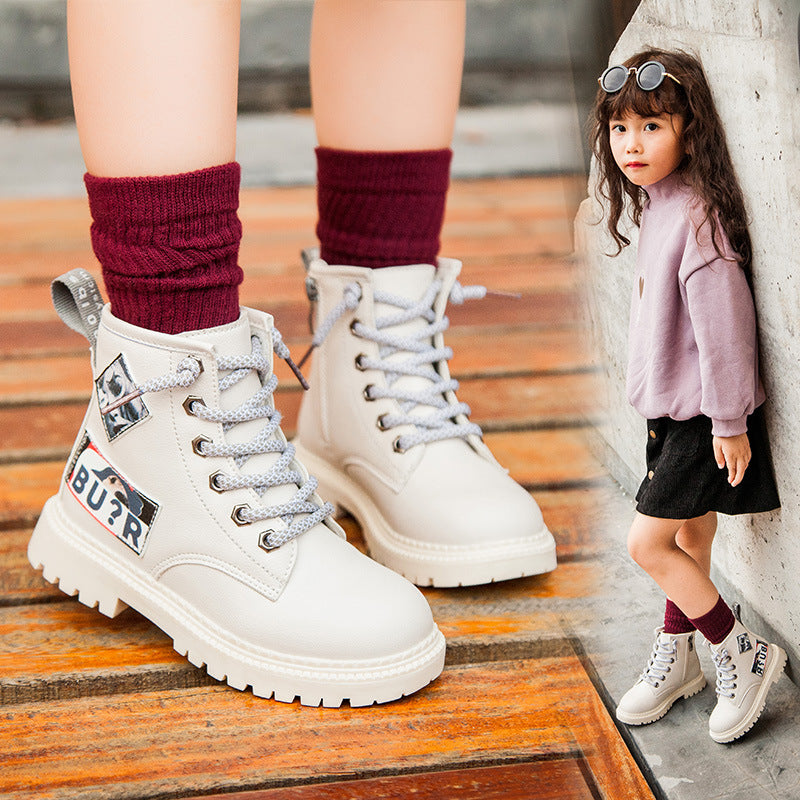 Kid Riding Boots High-Top Cotton School Footwear Boys - ROMART GLOBAL LTD