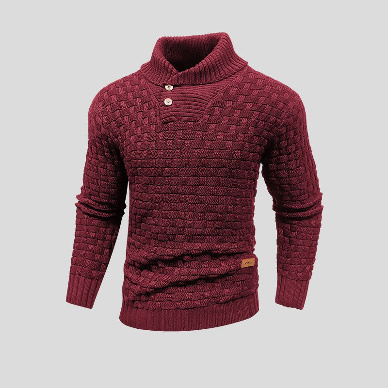 Button Plaid Exquisite Sweater Knitwear Boys - ROMART GLOBAL LTD