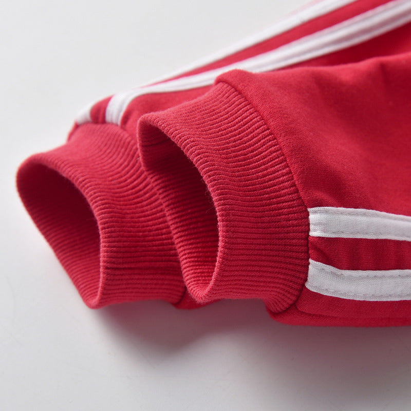 Two-Piece Children's Hooded Zipper Shirt Casual Sportswear Boys - ROMART GLOBAL LTD