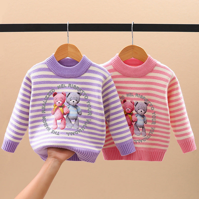 Plush Padded Sweater Knitwear Girls - ROMART GLOBAL LTD