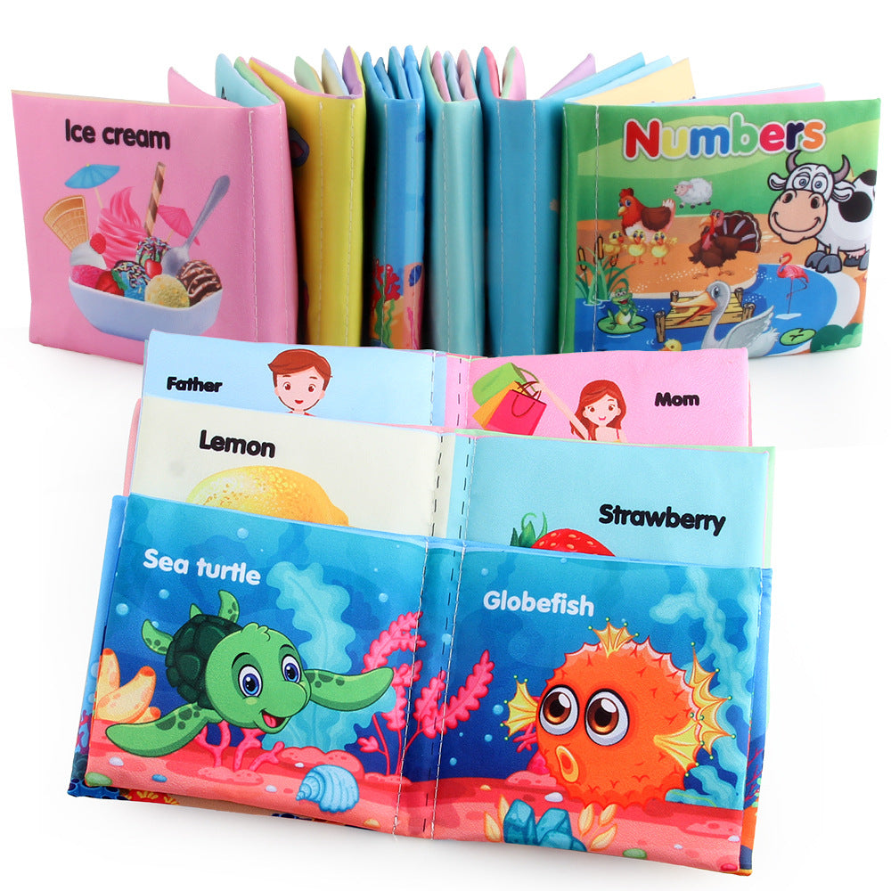 Cloth Books Soft Baby Sound Books Early Learning Educational Toys 0 -12 Months Kids Learning - ROMART GLOBAL LTD