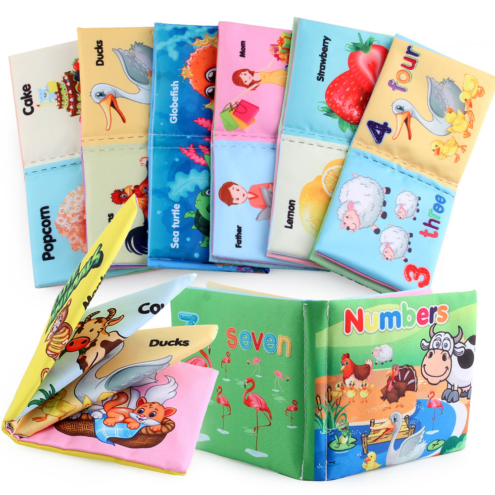 Cloth Books Soft Baby Sound Books Early Learning Educational Toys 0 -12 Months Kids Learning - ROMART GLOBAL LTD