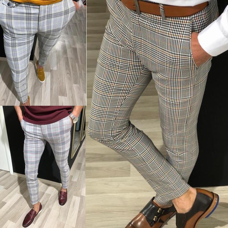 Plaid Pants Summer Nine-point Trousers For Men - ROMART GLOBAL LTD