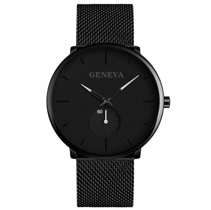 A Geneva Brand Fashion Casual Quartz Stainless Steel Analog Wristwatch Jewellery & Accessories Men - ROMART GLOBAL LTD