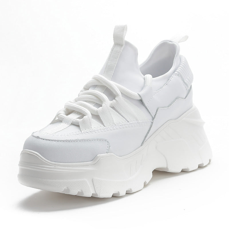 Increased Daddy Shoes White Shoes Women - ROMART GLOBAL LTD