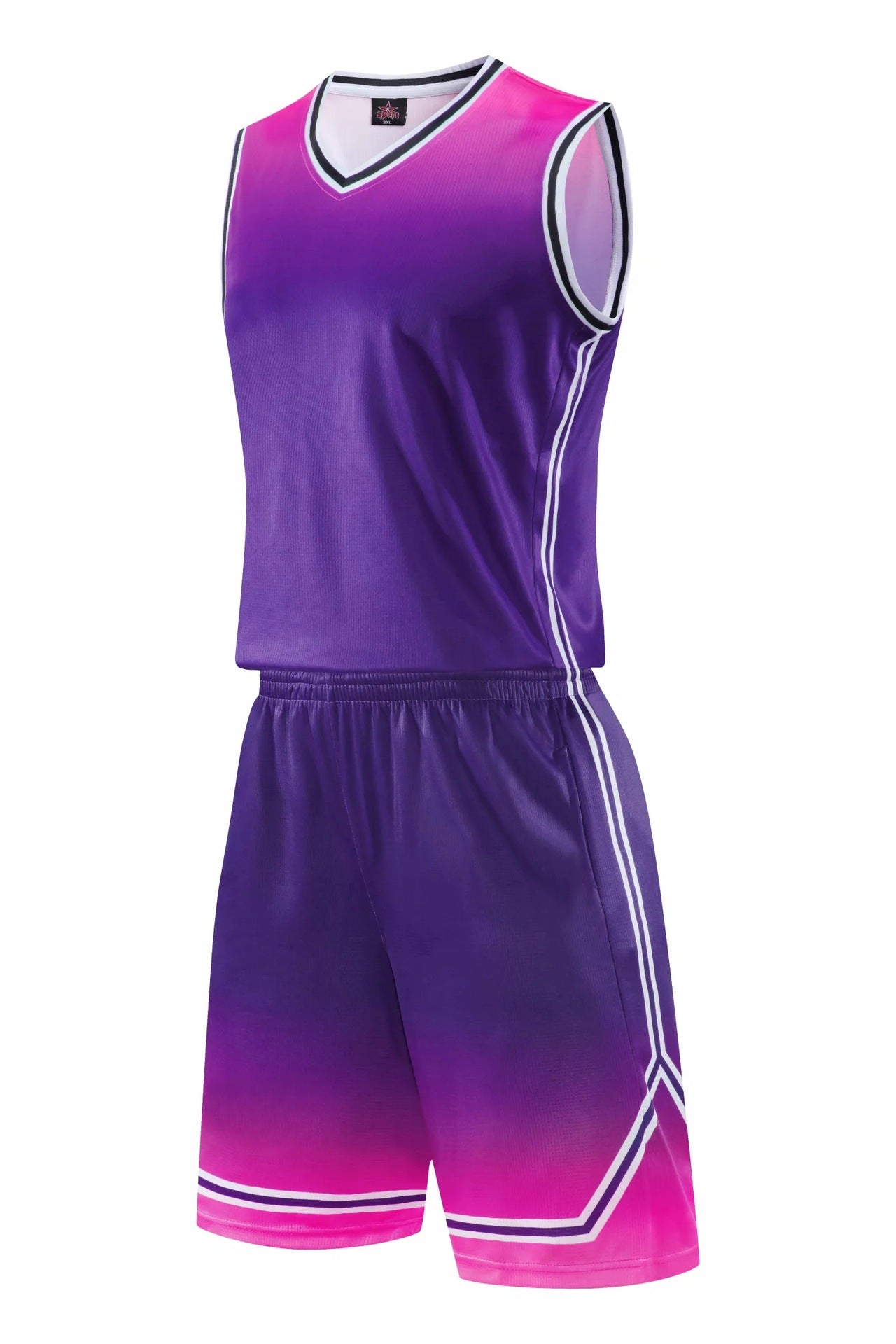 Gradient Basketball Sweat-Absorbent Sports Outfit Boys