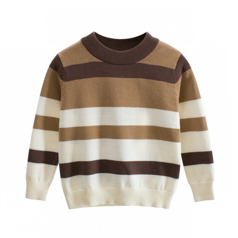 Fashionable Striped Winter Pullover Sweater Knitwear Girls - ROMART GLOBAL LTD