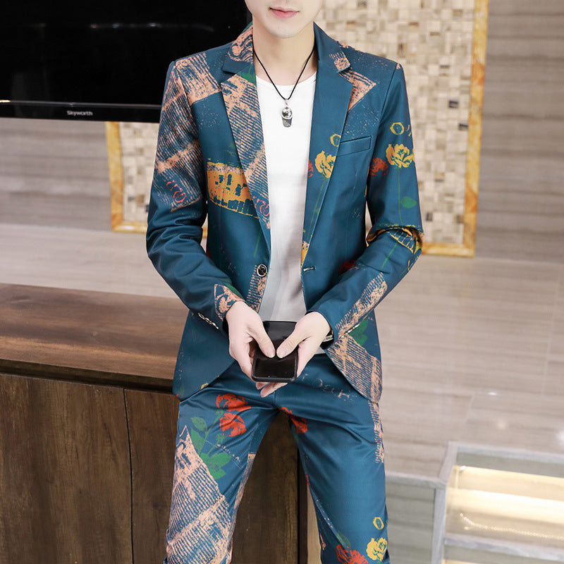 Casual Informal Fashion Slim Fit Korean Suit Men - ROMART GLOBAL LTD