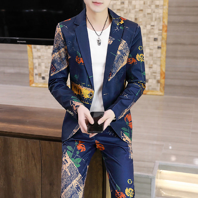 Casual Informal Fashion Slim Fit Korean Suit Men - ROMART GLOBAL LTD