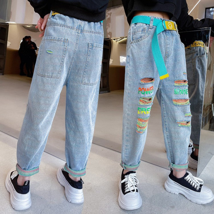 Girls' Jeans, Western Style, Casual Pants Girls - ROMART GLOBAL LTD