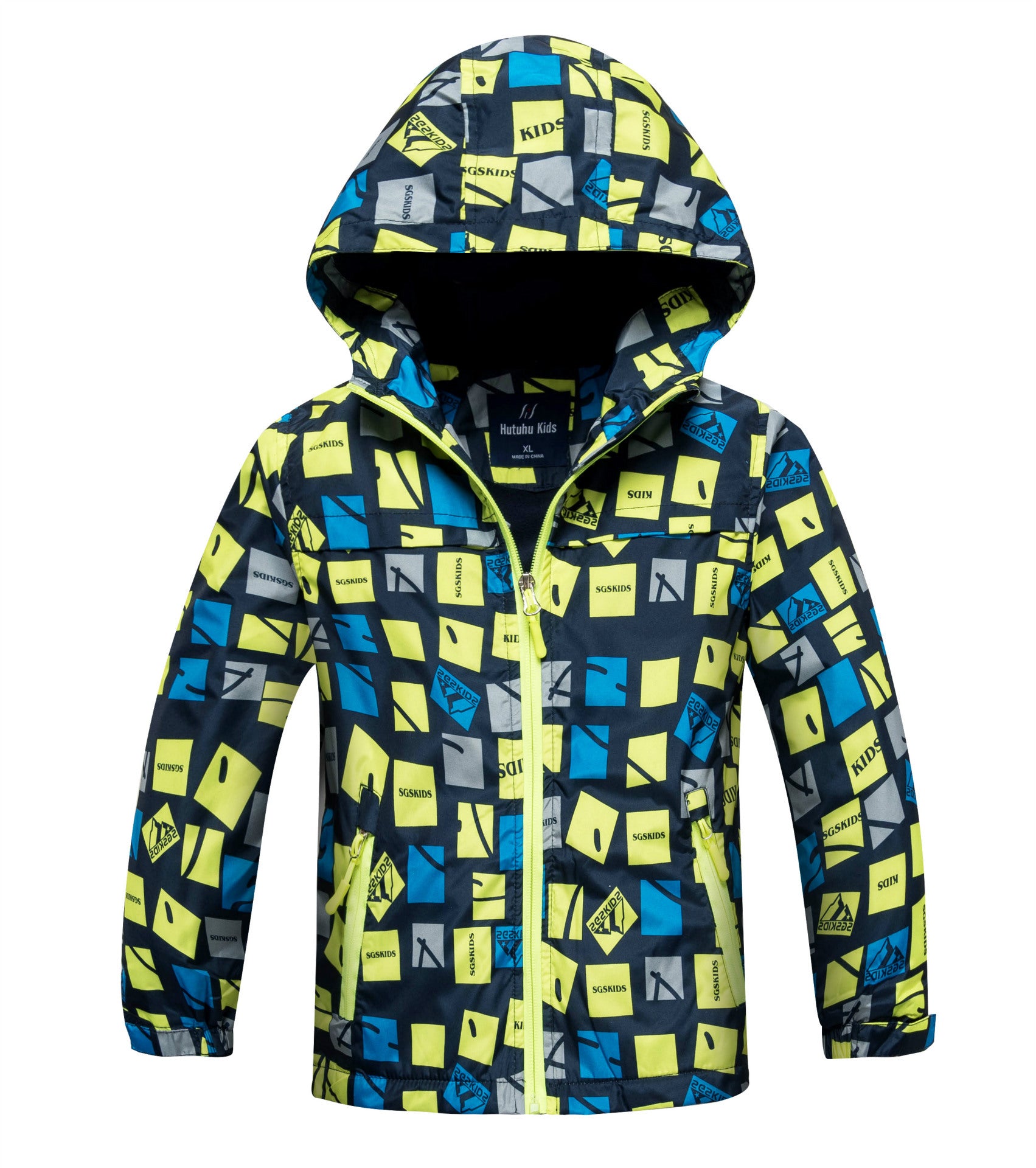 Kids Outdoor Windbreaker Hooded Coat BOYS - ROMART GLOBAL LTD