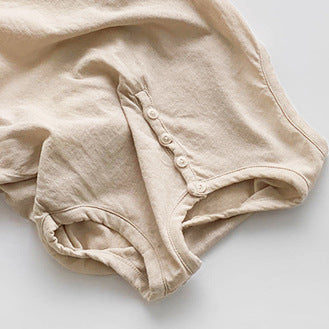 Hanfan Cotton Button Sleeveless Vest Round Neck Underwear Boys - ROMART GLOBAL LTD
