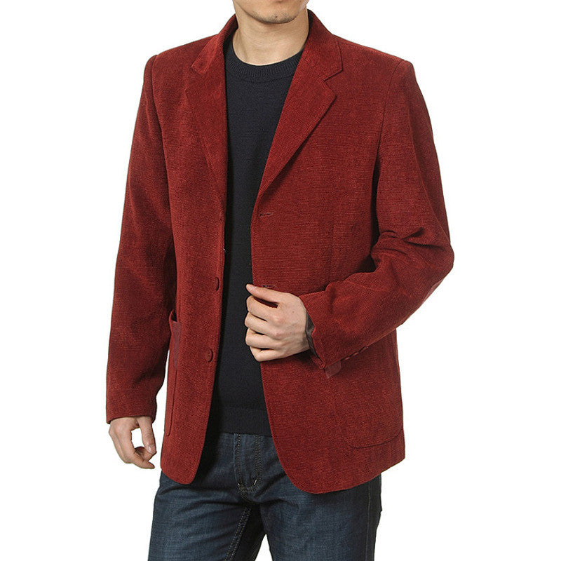 Casual Corduroy Blazer For Suit Men - ROMART GLOBAL LTD
