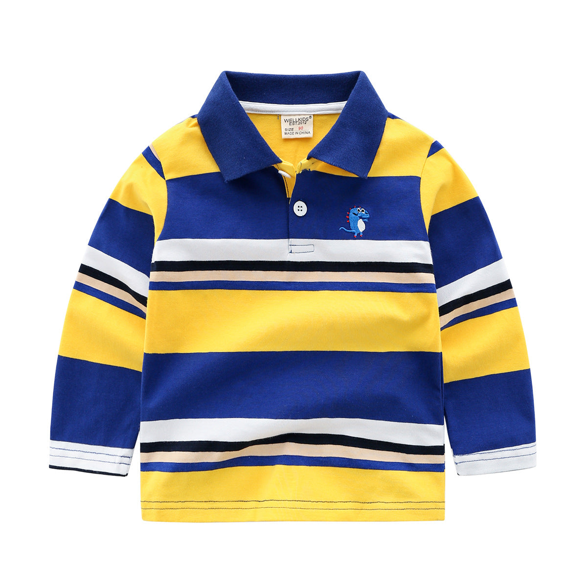 Striped Long Sleeve Tee Shirt For Boys