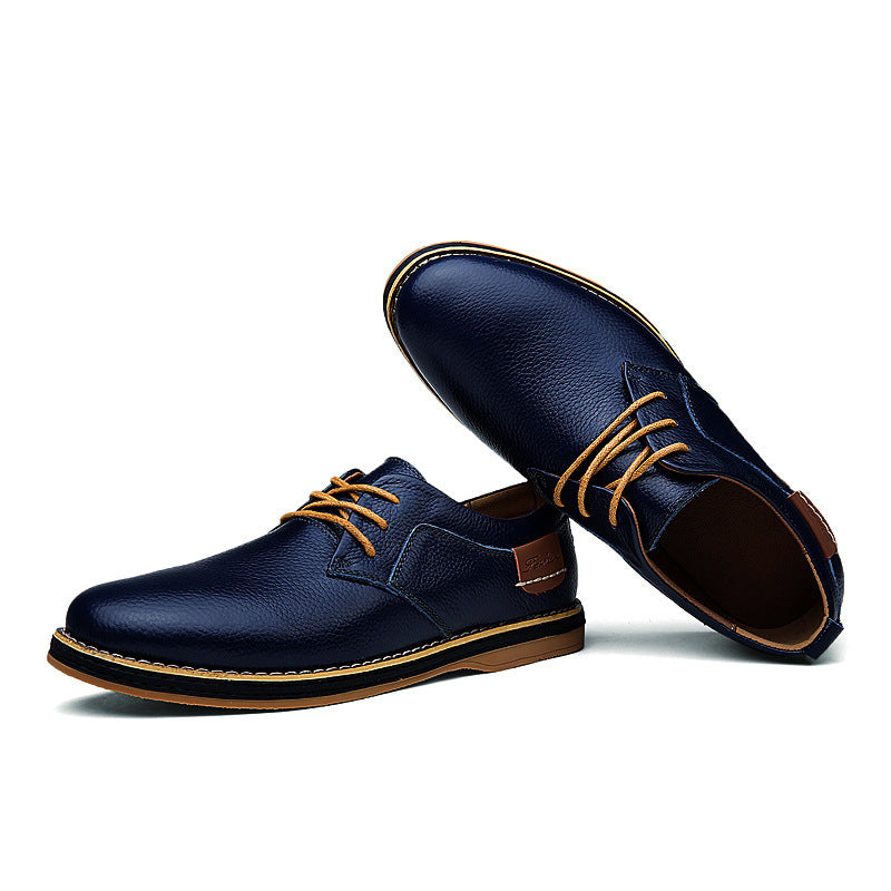Large Sized British Formal Business Leather Footwear Men - ROMART GLOBAL LTD