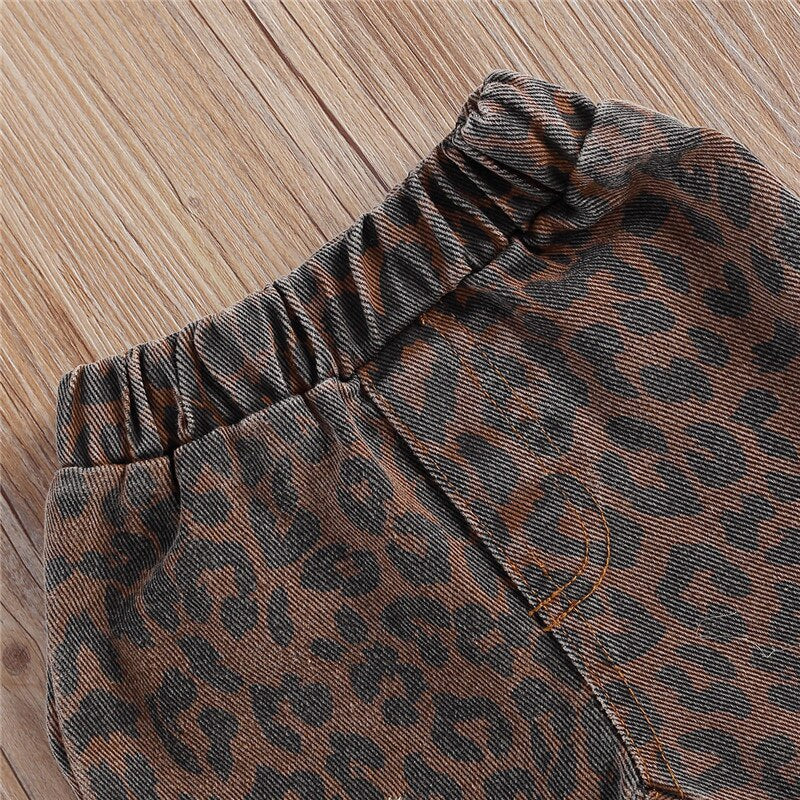 Exotic Leopard-Print Flared Pants Girls - ROMART GLOBAL LTD