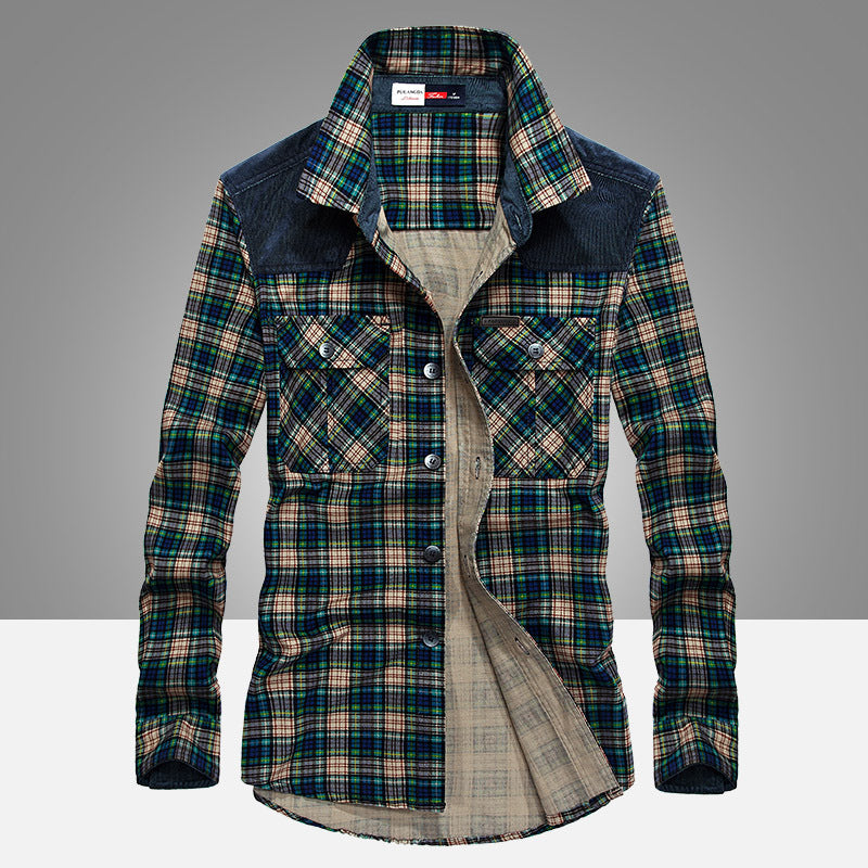 Plaidded 100% Cotton fashionable Men Shirts