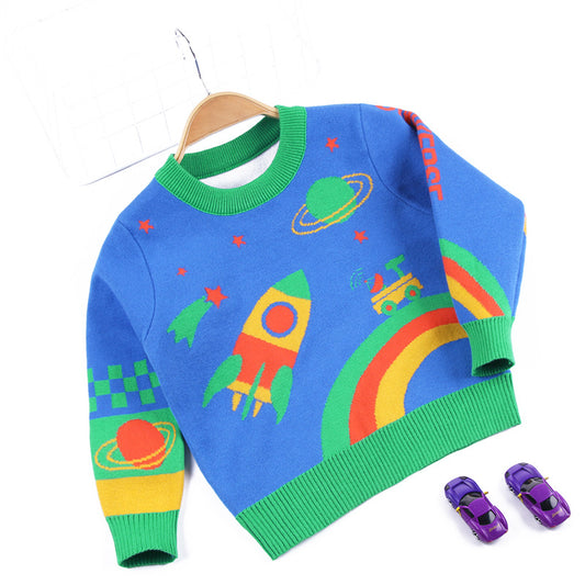 Boys double layer sweater coat - ROMART GLOBAL LTD