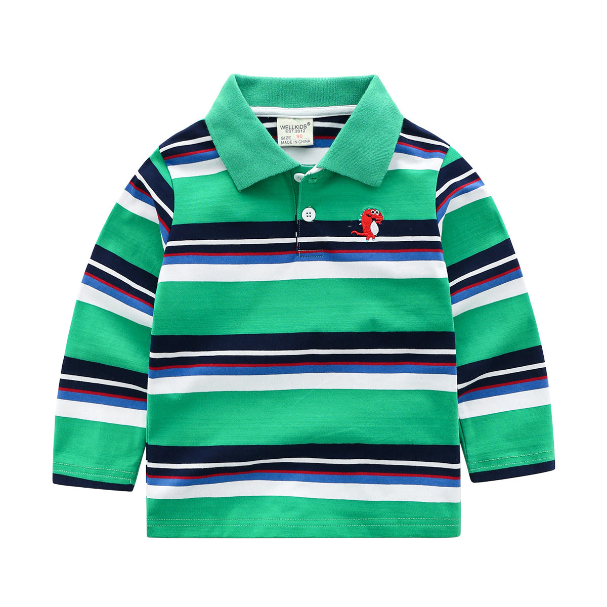 Striped Long Sleeve Tee Shirt For Boys