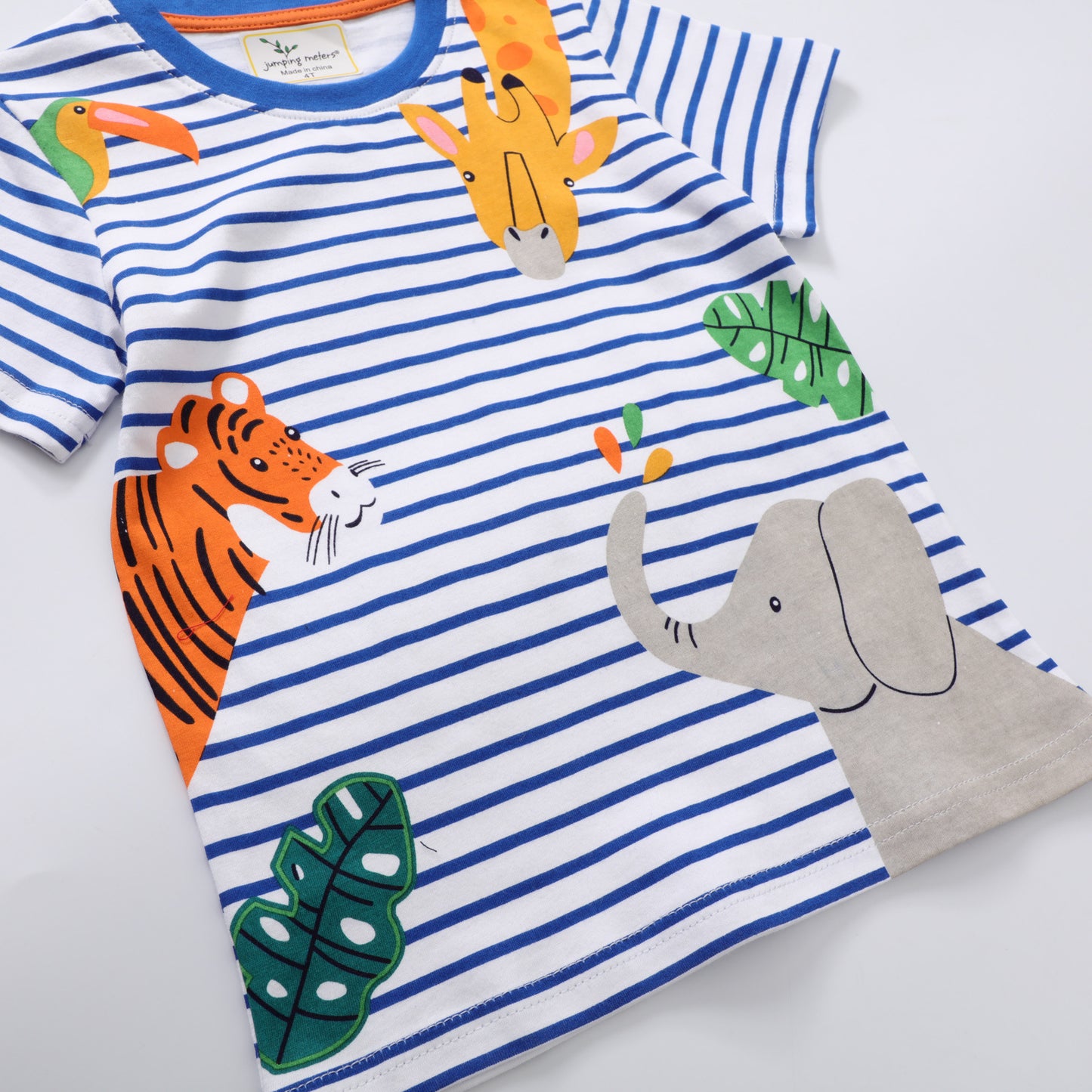 Boys Half Sleeve Printed Animal Shirt