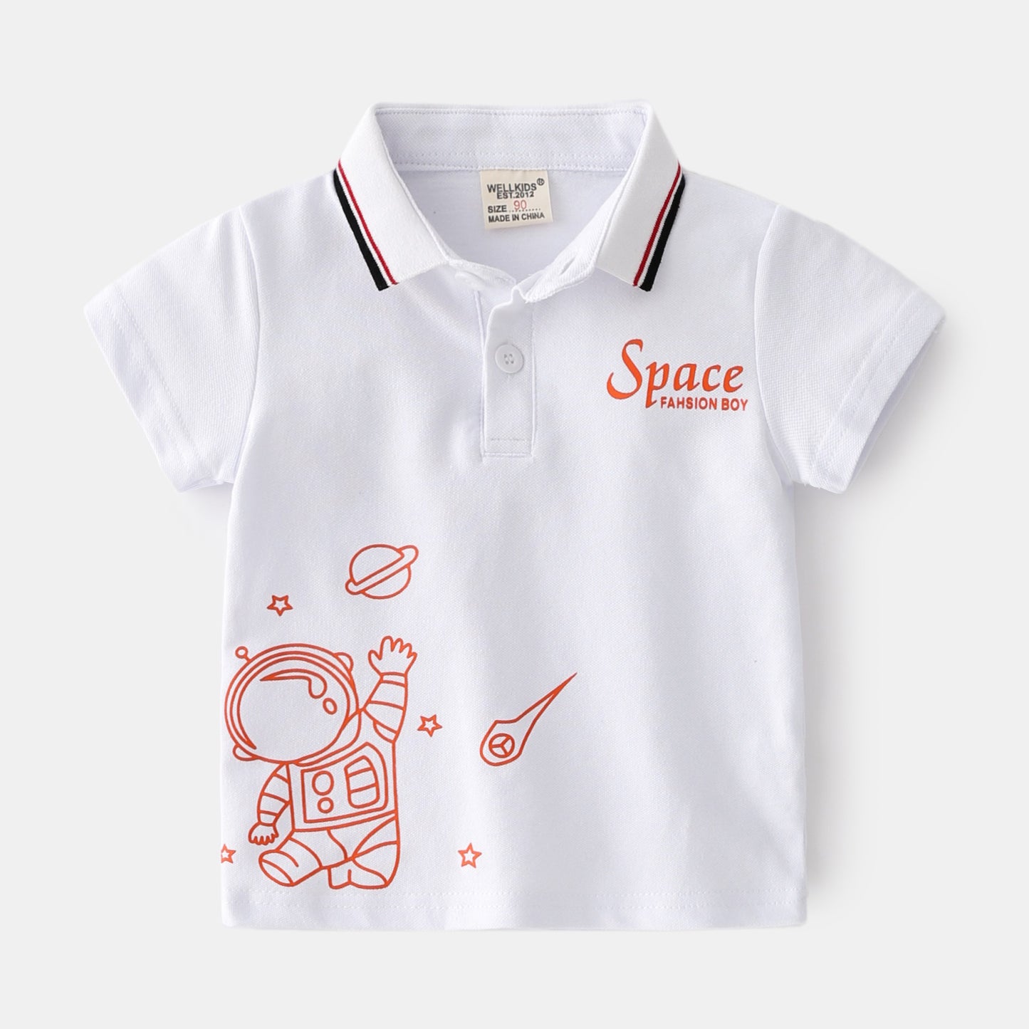 Children's Short Sleeve Polo-Like Shirt