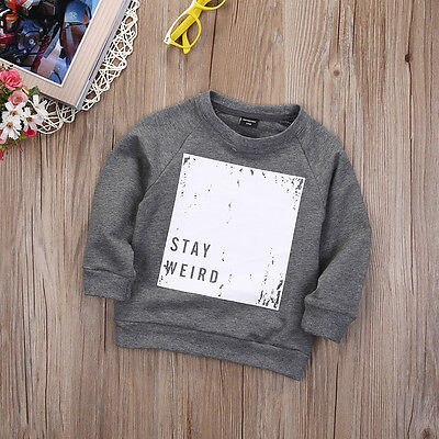 Spring and Autumn kids sports letter printed sweater - ROMART GLOBAL LTD