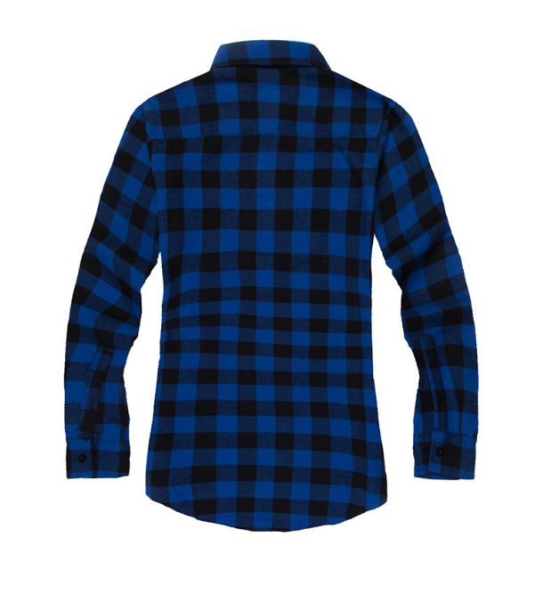 Fashionable Urban Plaid Zipper Shirt For Men