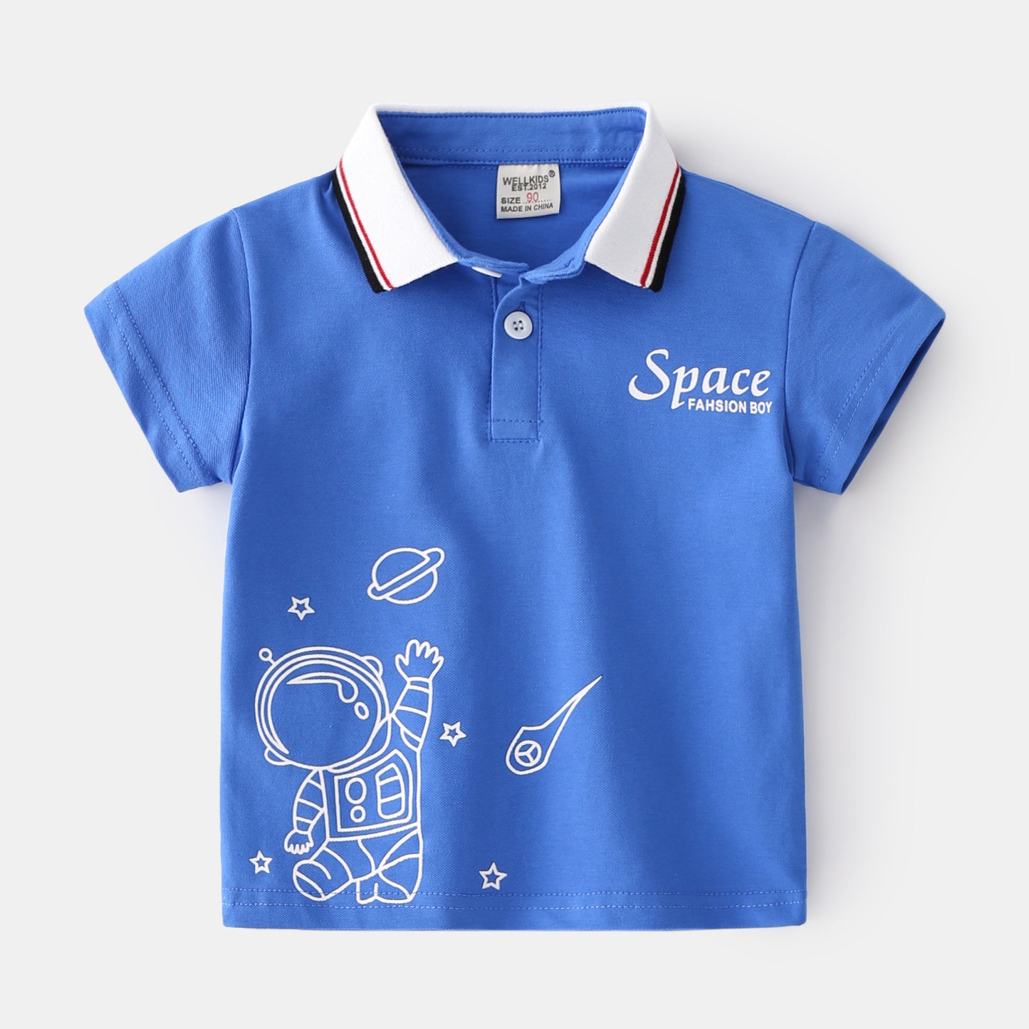 Children's Short Sleeve Polo-Like Shirt