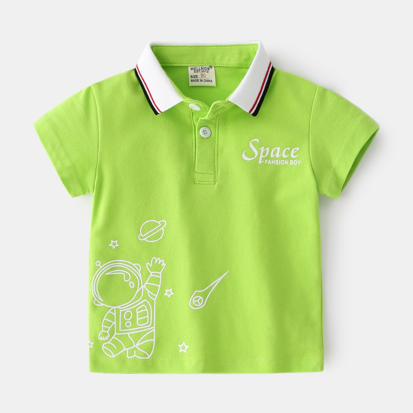 Children's Short Sleeve Polo-Like Shirt