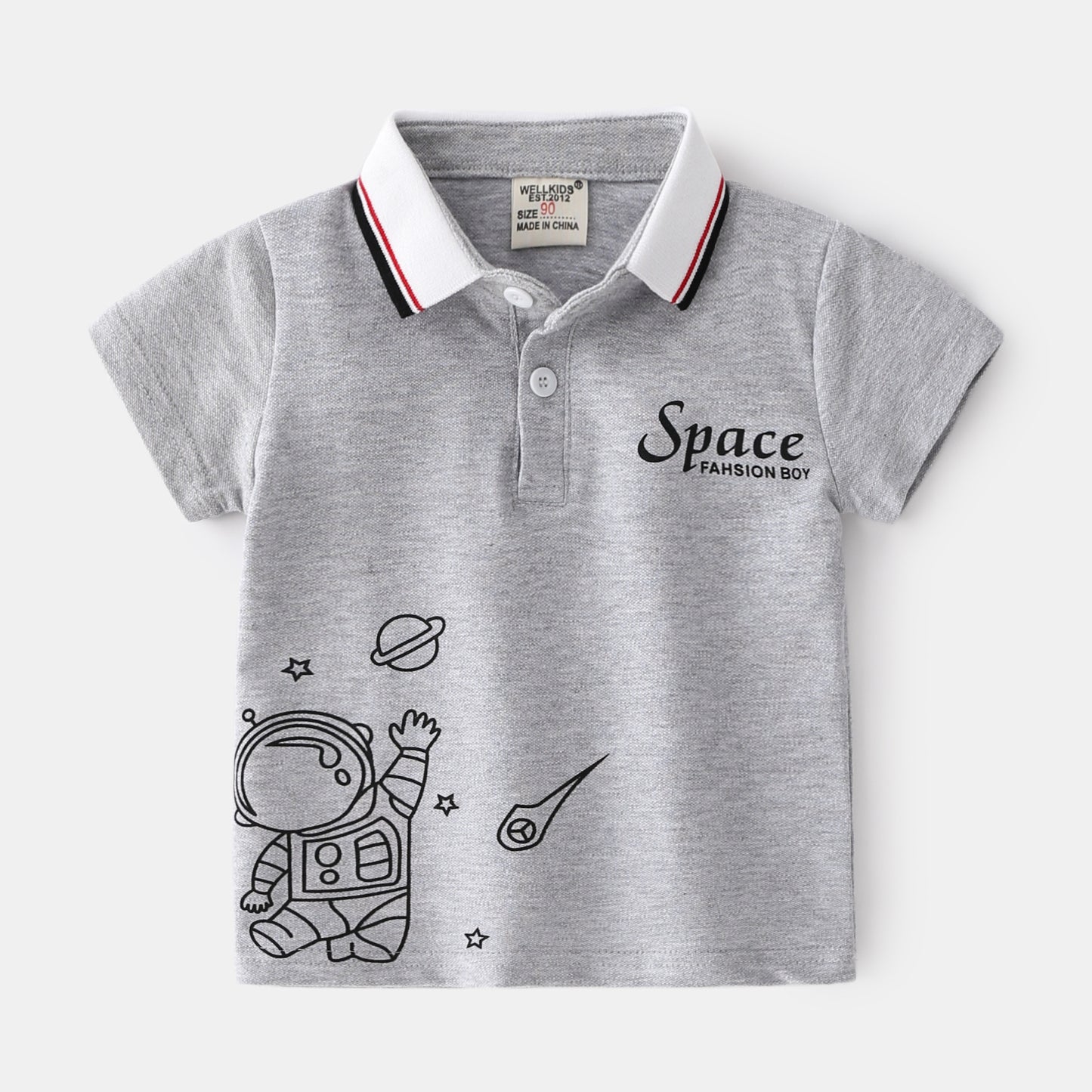 Children's Short Sleeve Polo-Like Shirt