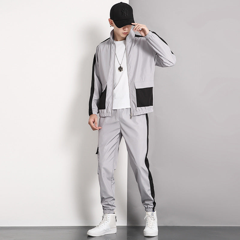 Slim-fit stand-collar casual suit sportswear - ROMART GLOBAL LTD