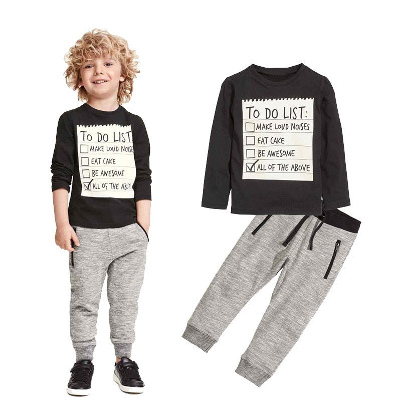 Kids 2-Piece T-Shirt & Pants Set BOYS - ROMART GLOBAL LTD