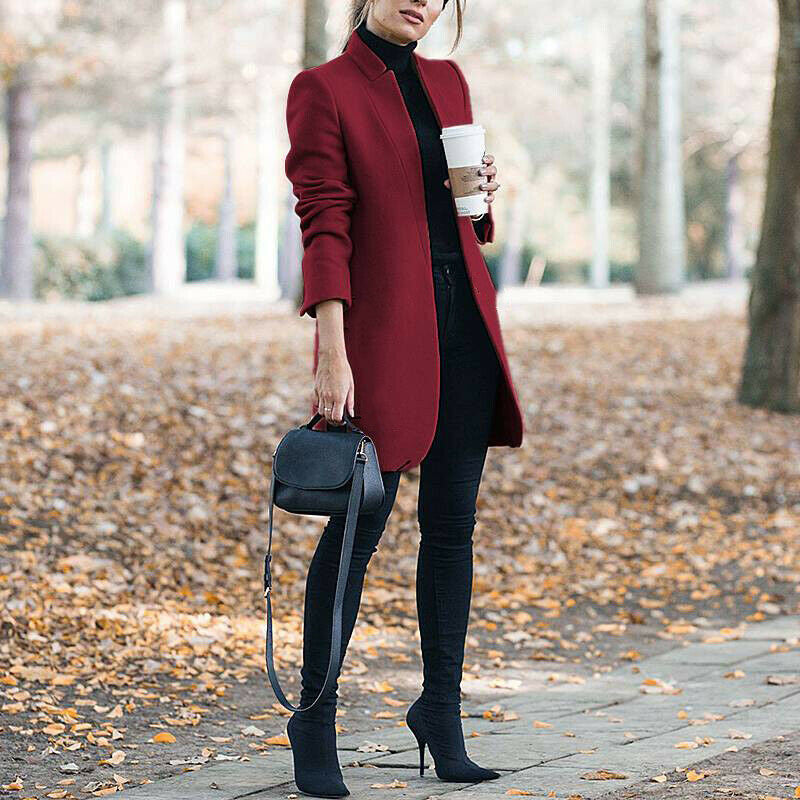 Winter Fashion Stand Collar Coat Women - ROMART GLOBAL LTD