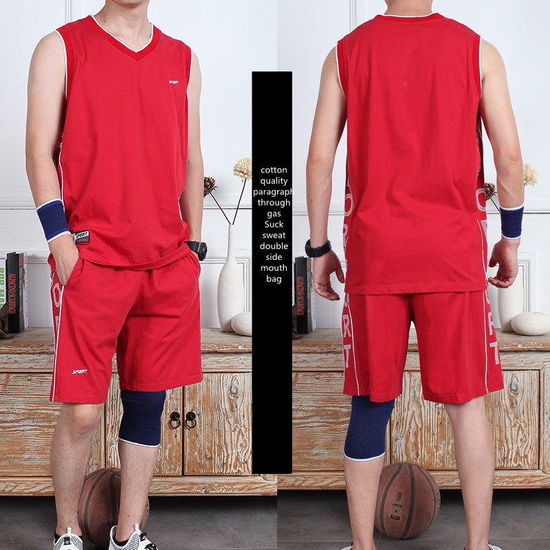 Casual Sleeveless Thin Vest & Shorts Sportswear Men - ROMART GLOBAL LTD