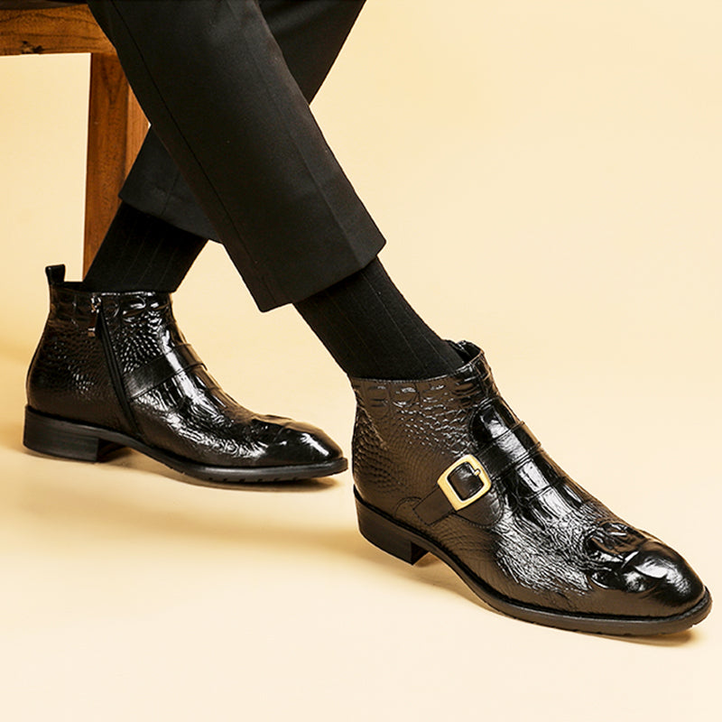 The Statesman High Top British Style Formal Leather Footwear Men - ROMART GLOBAL LTD