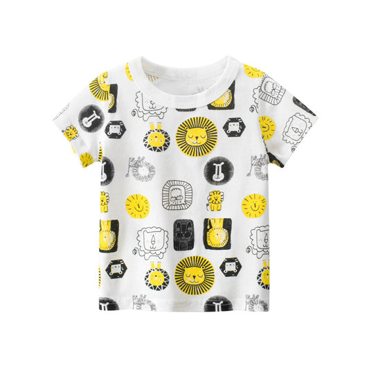 Kid's Summer Short Sleeve T-shirt For Boys