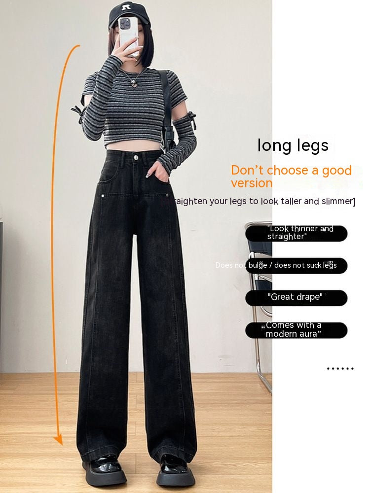 Women's Fashion Casual High Waist Slimming Loose Wide Leg Pants