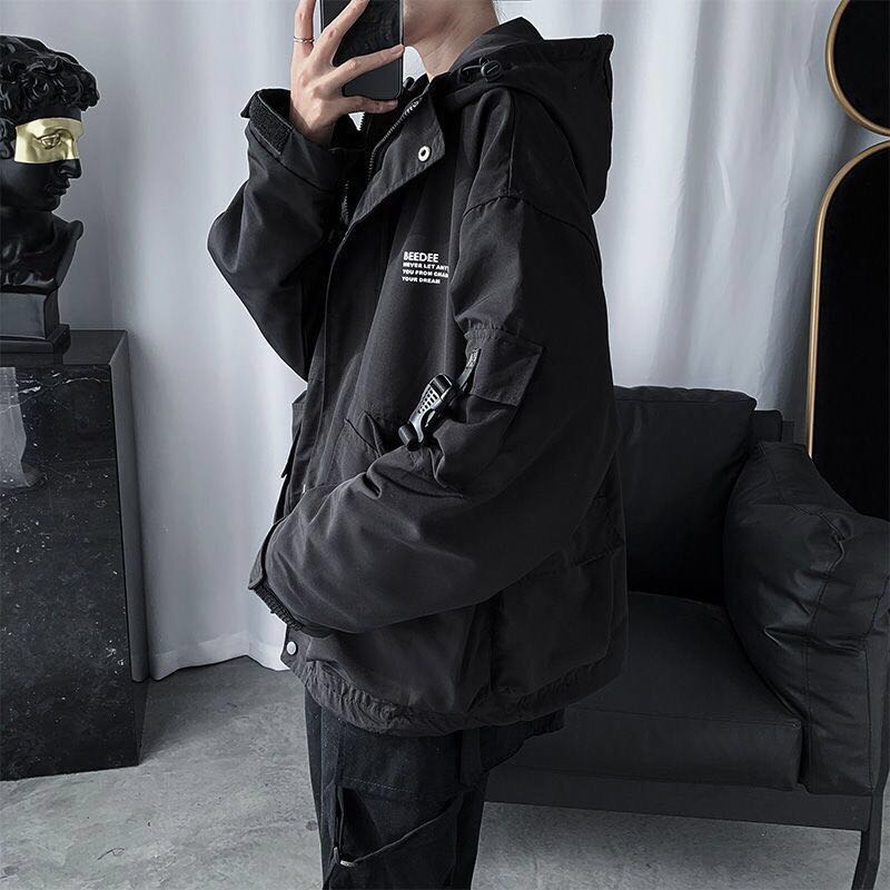 Streetwear Cardigan Casual Bomber Outerwear Hooded Coat Men - ROMART GLOBAL LTD