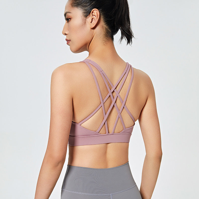 Beautiful Back Sports Gathered Spaghetti Vest Underwear Women - ROMART GLOBAL LTD