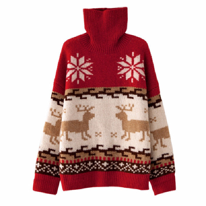 Christmas turtleneck sweater women - ROMART GLOBAL LTD