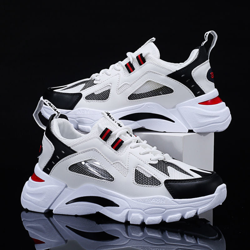 White Sneakers Men Non Slip Walking Running Shoes Sports - ROMART GLOBAL LTD