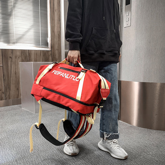 Unisex Sports Gym Bag Men Fitness Backpack Large Waterproof Multi-Functional Dry Wet Separation Bag Crossbody Travel Bag - ROMART GLOBAL LTD