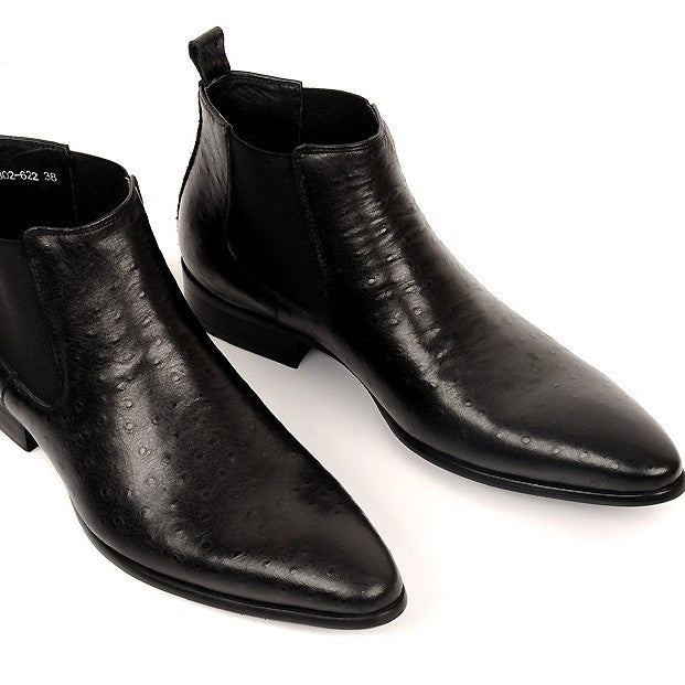 Formal Leather Boots Pointed Toe Footwear Men - ROMART GLOBAL LTD