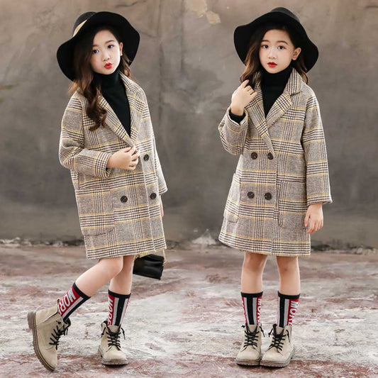 Kids Woollen Coat GIRLS - ROMART GLOBAL LTD