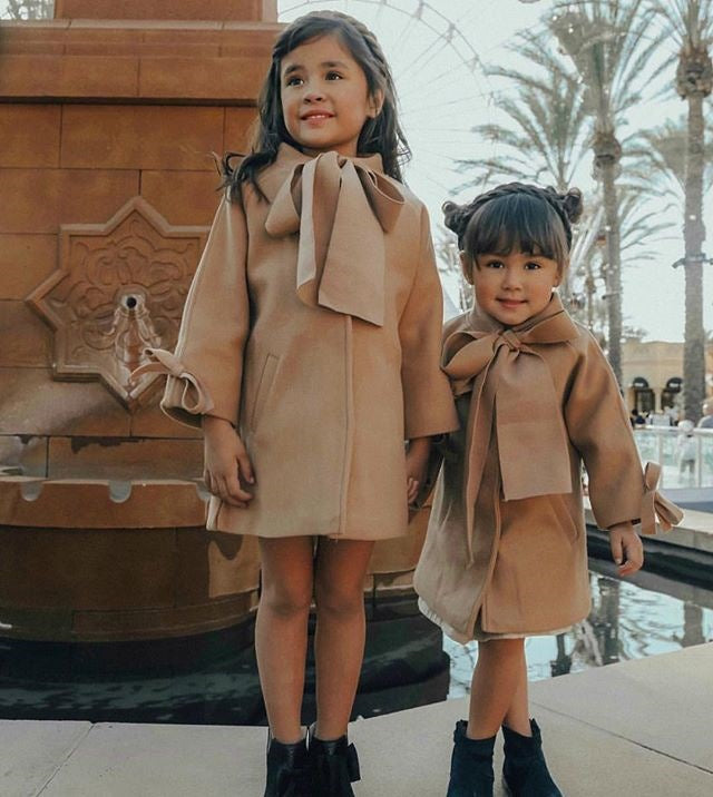 Kids Long Woollen Coat Girls - ROMART GLOBAL LTD