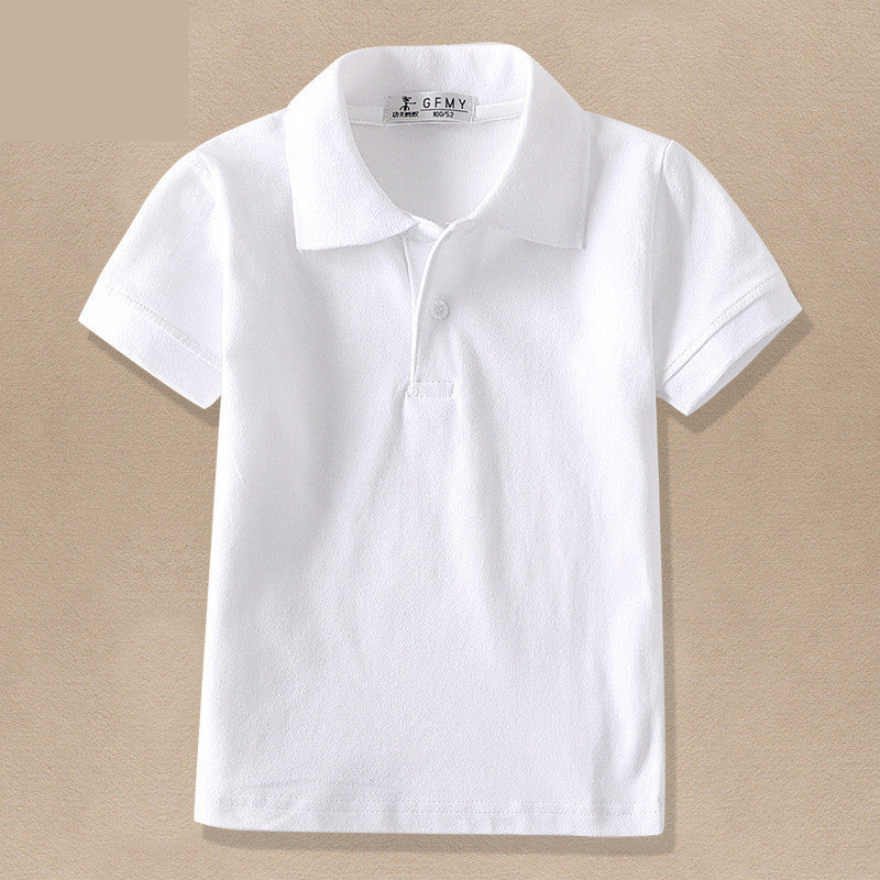 CUHK Children's White Lapel T Shirt Boys - ROMART GLOBAL LTD